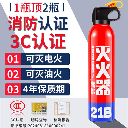车载灭火器2025新款水基型耐高温防爆便携式私家车家两用消防器材