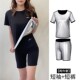 跑步运动背心发热出汗套装 暴汗服女瑜伽健身涂层爆汗收腹裤 长短袖