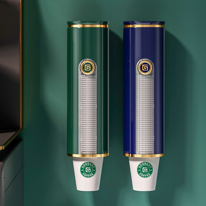一次性杯子取杯器纸杯架免打孔商用饮水机自动落杯器置物磁吸神器