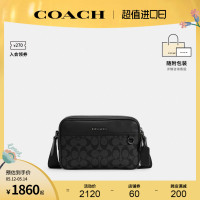 COACH/蔻驰官方 奥莱款小号男士标志老花相机包单肩斜挎包 C4149