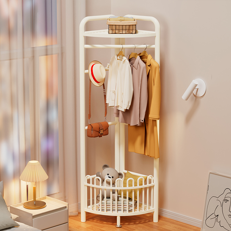 轉角衣架落地臥室床邊放衣服神器