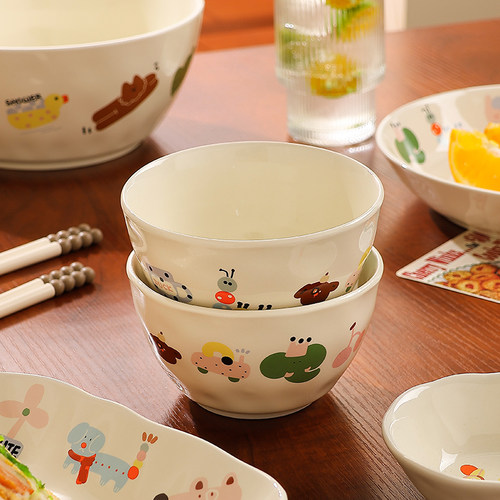 陶瓷炒菜盘子高级感汤碗面碗