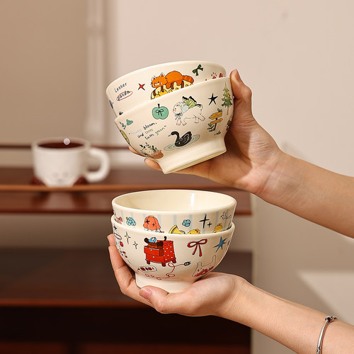 鹿谷川高颜值碗可进洗碗机