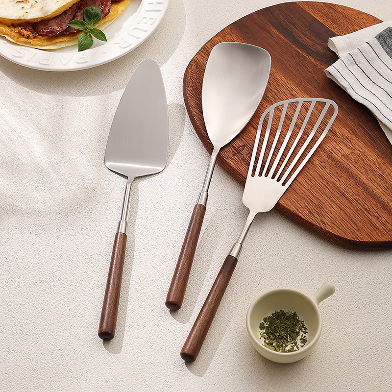 汤勺胡桃木锅铲木柄把煎铲套装