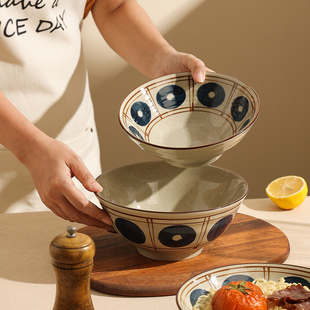 釉下彩日式拉面碗个人专用的陶瓷斗笠碗精致好看浇盖饭碗螺蛳粉碗