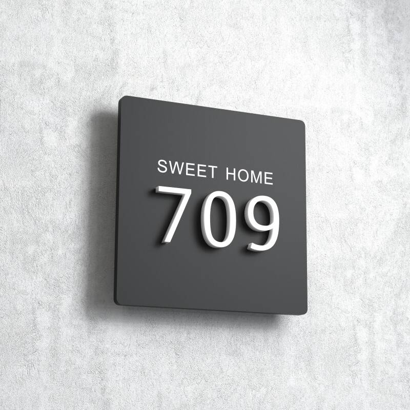 号房号数字贴订制酒店包厢高档名宿轻奢宿舍做家庭入户门号标识门贴