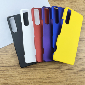 适用于Sony索尼Xperia 5 10 1 VII VI V IV III II细腻磨砂手机硬壳2半包3/4代防指纹半透防摔纯色肤感保护套