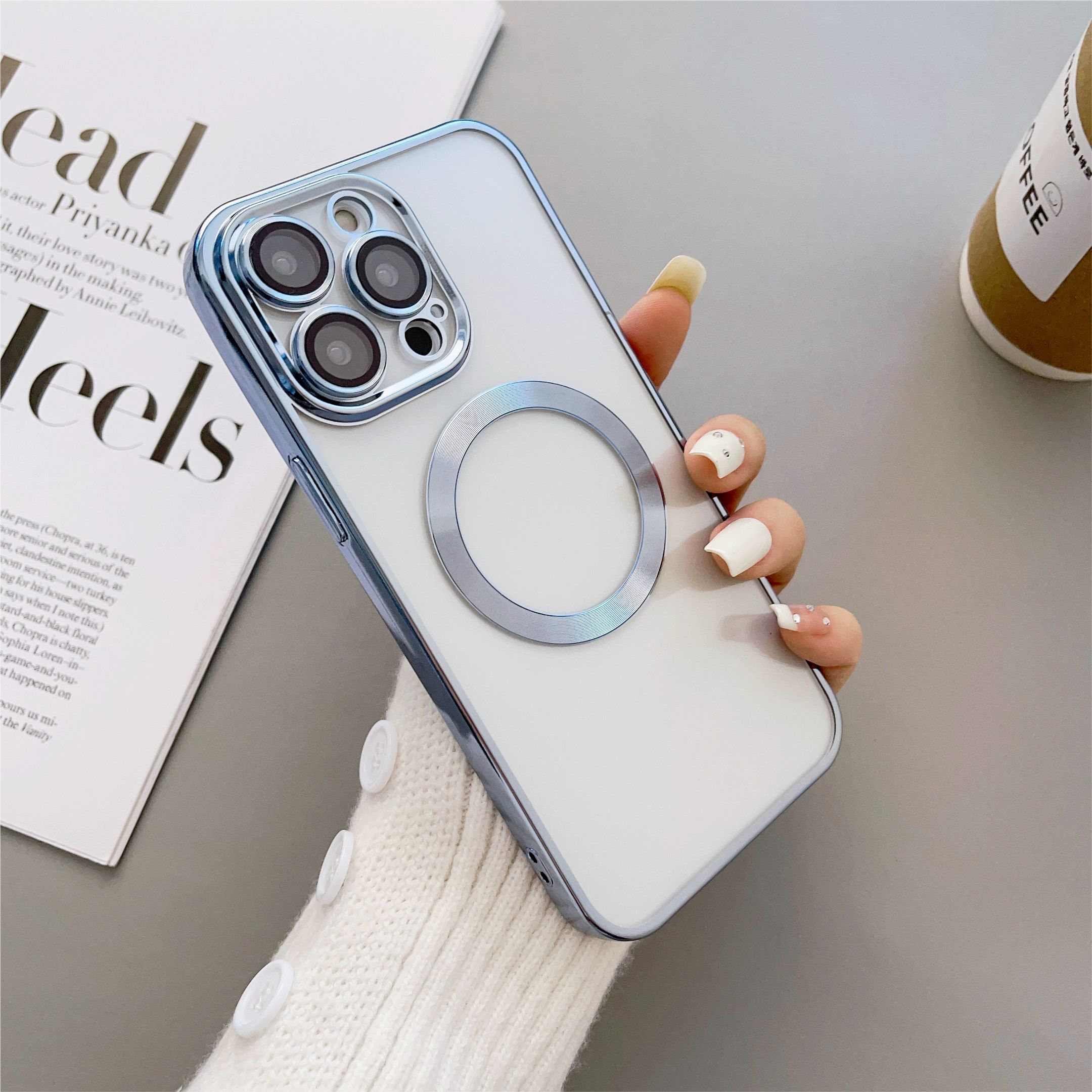 全包电镀边框硬壳精孔简约时尚