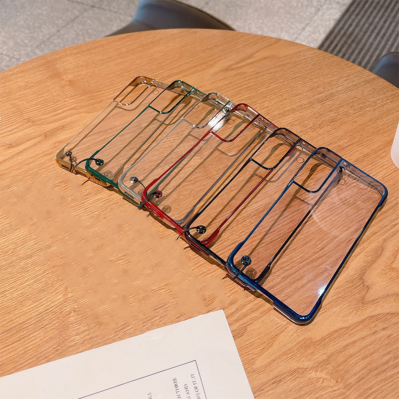 三星S系列PC小众透明电镀防摔