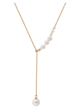 项链2021年新款纯银锁骨链仿珍珠颈链ins风简约小众轻奢女夏百搭