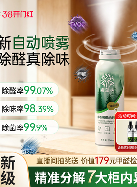 希望树自动除醛除味光触媒喷雾家用急速柜子除醛喷雾去异味神器