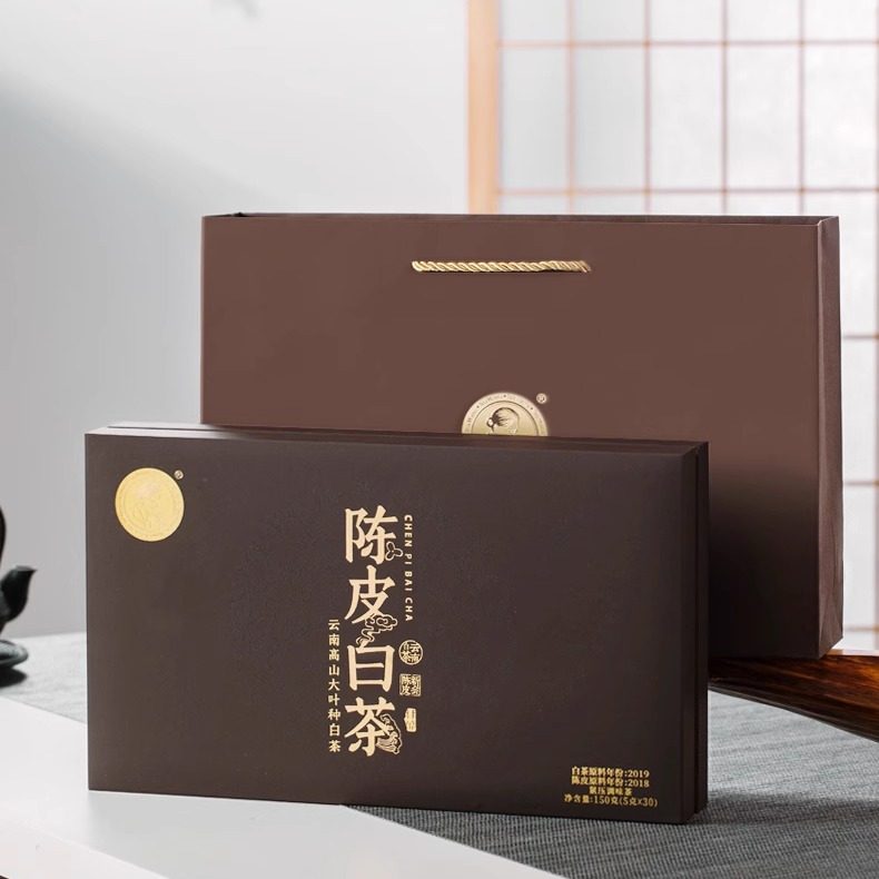【陈皮+白茶】澜沧古茶陈皮白茶单泡袋装礼盒装150g(5g*30袋)