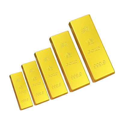 纯黄铜仿真金条摆件实心假金砖金块银行镀金装饰品中国黄金小道具