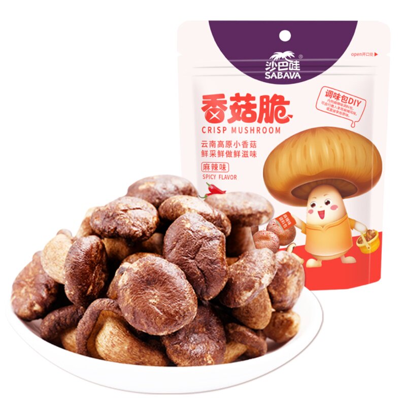 30g沙巴哇麻辣味香菇脆*5