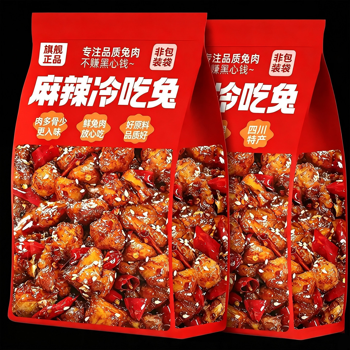 四川麻辣冷吃兔丁追剧解馋小零食