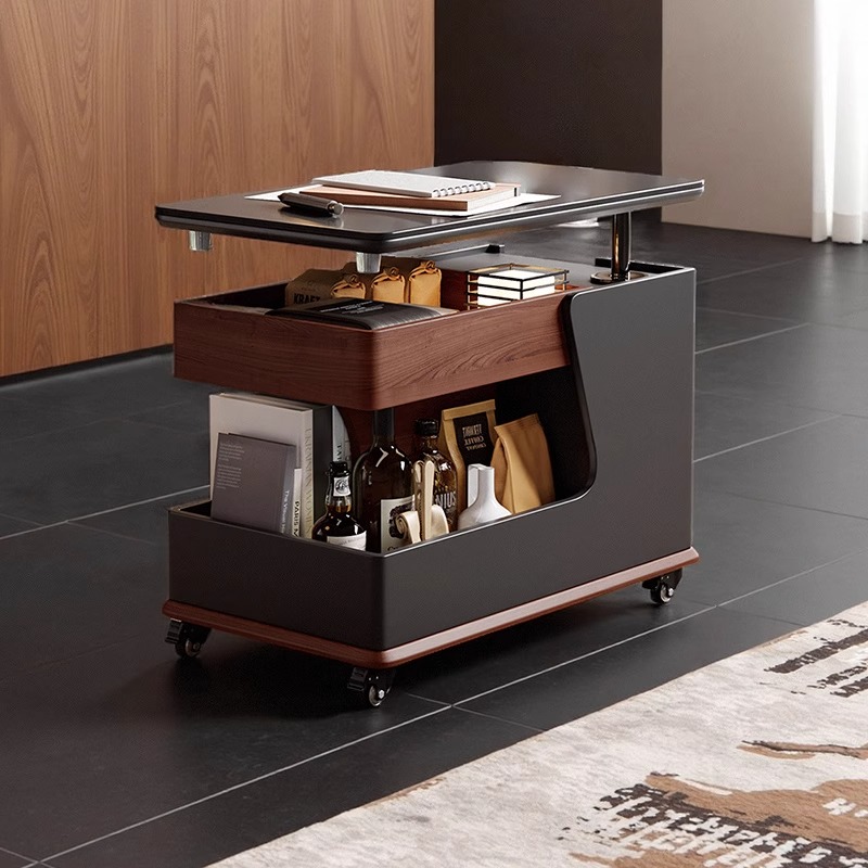 Vplan客厅家用高级边几可移动沙发边桌床头边柜小推车茶几置物架