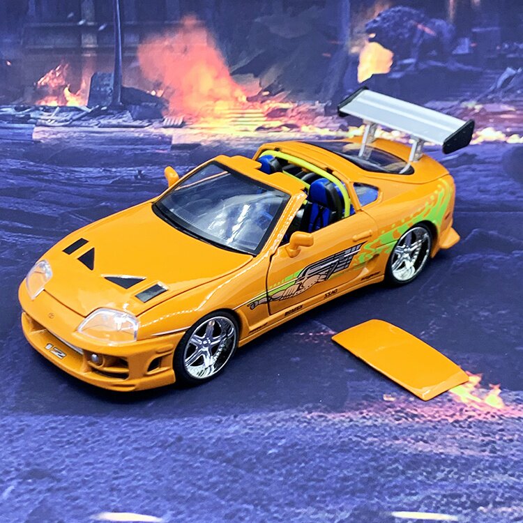 高档jada佳达1:24速度与激情速霸大牛魔王supra金属合金汽车模型