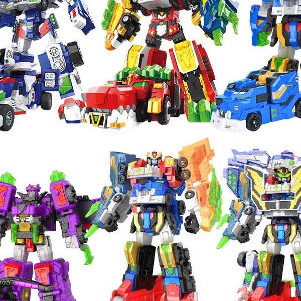 迷你特工队超威能量变身器武器疾锋六合体变形机甲金刚重装王机器