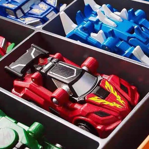 灵动创想跳跃战士2变形玩具套装全套烈火骑士驭风行夜煞虎重炮王