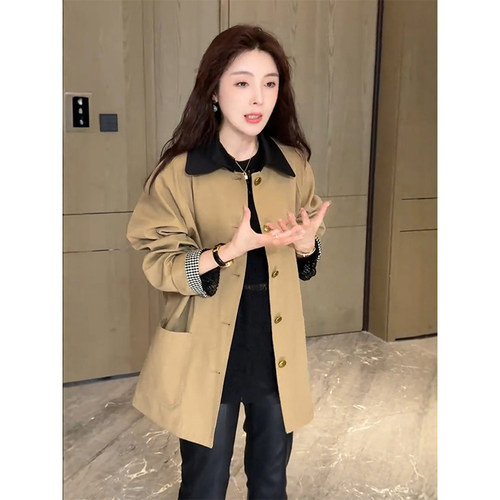 2025春秋季新款韩系风衣外套女