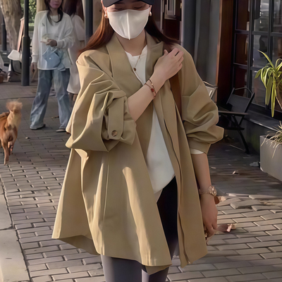 卡其色风衣外套女款早秋2025新款