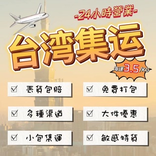 大陸到台灣集運食品空运專線特貨淘寶转集運倉到台海運國際物流