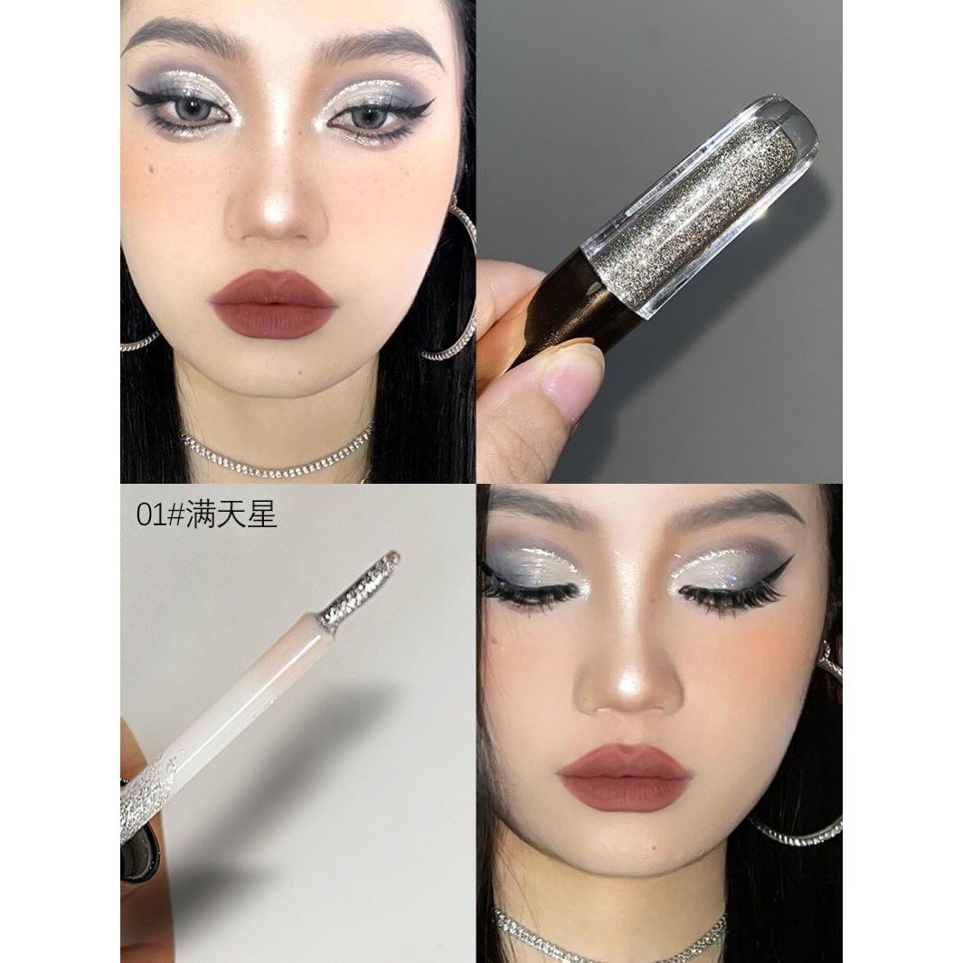 新款爆闪亮片液体眼影提亮笔卧蚕笔眼线液儿童节牛郎novo舞台妆