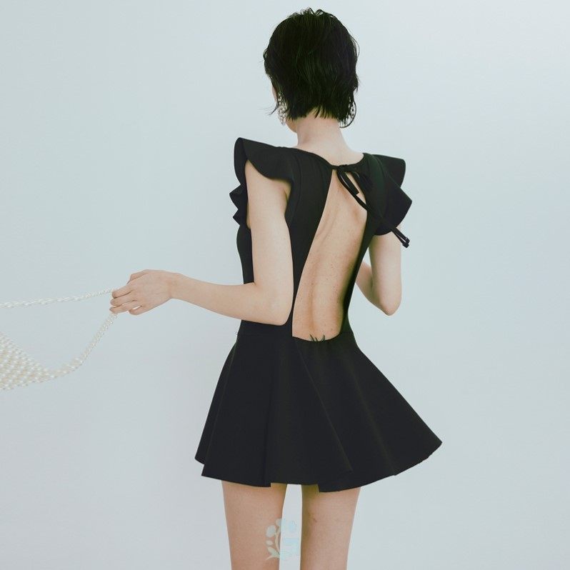 泳衣女款微胖女孩遮肉显瘦遮肚高级梨形身材保守大尺码胖mm泡温泉