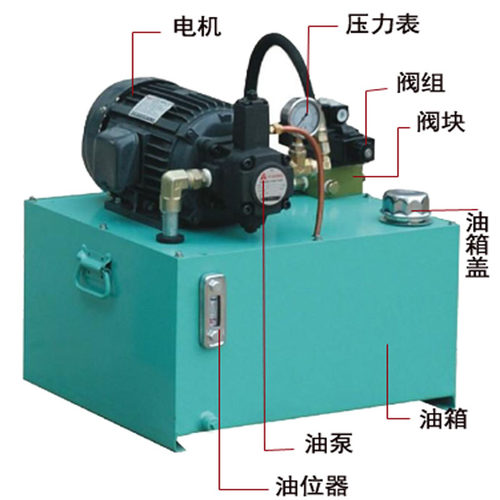 液压泵站总成高压柱塞泵双向液压油缸电磁纯铜油箱阀块电机铭格