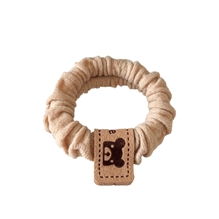 简约高弹力小熊头绳皮筋女扎头发圈耐用高马尾头饰丸子头发绳皮套