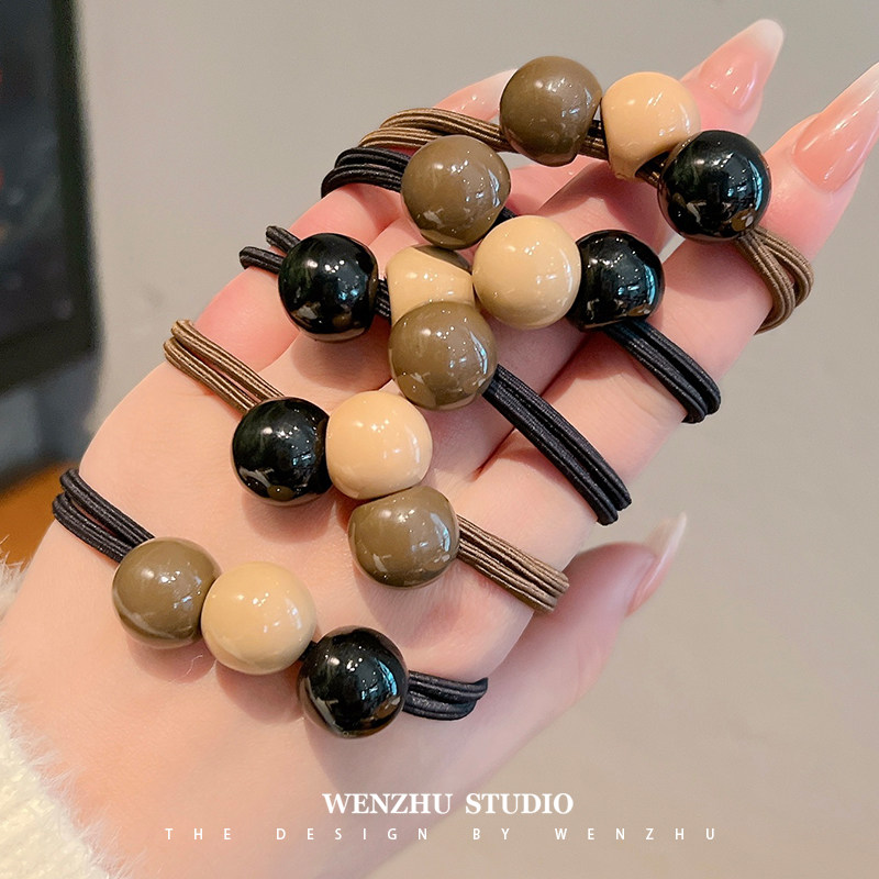 高弹力扎头发橡皮筋女韩国高级感丸子头发圈头绳耐用头饰马尾发绳,饰品/流行首饰/时尚饰品新,发饰,淘宝优惠券,粉丝福利购,淘宝优惠卷