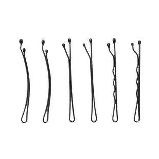 黑色一字夹U型夹小发夹女刘海侧边钢夹碎发卡子固定头发夹子头饰