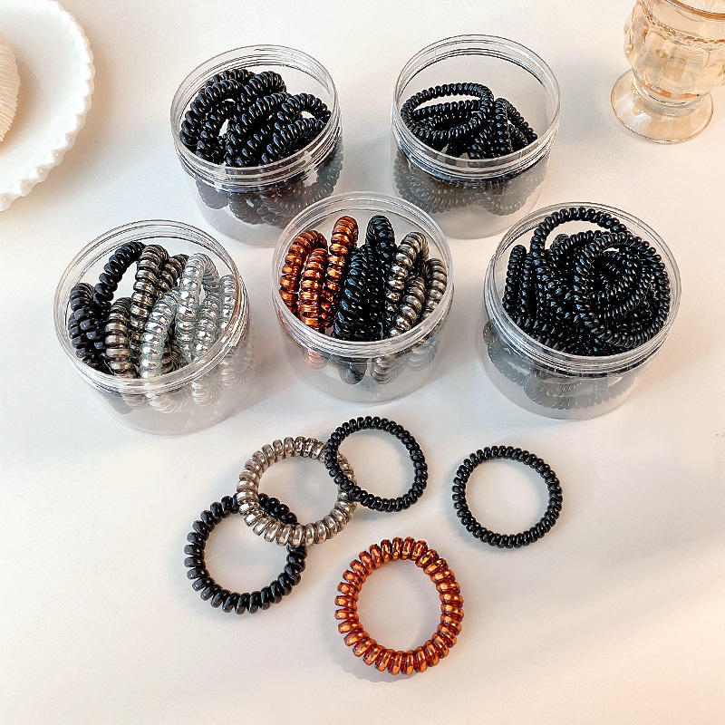 电话线发圈网红加粗无痕头饰