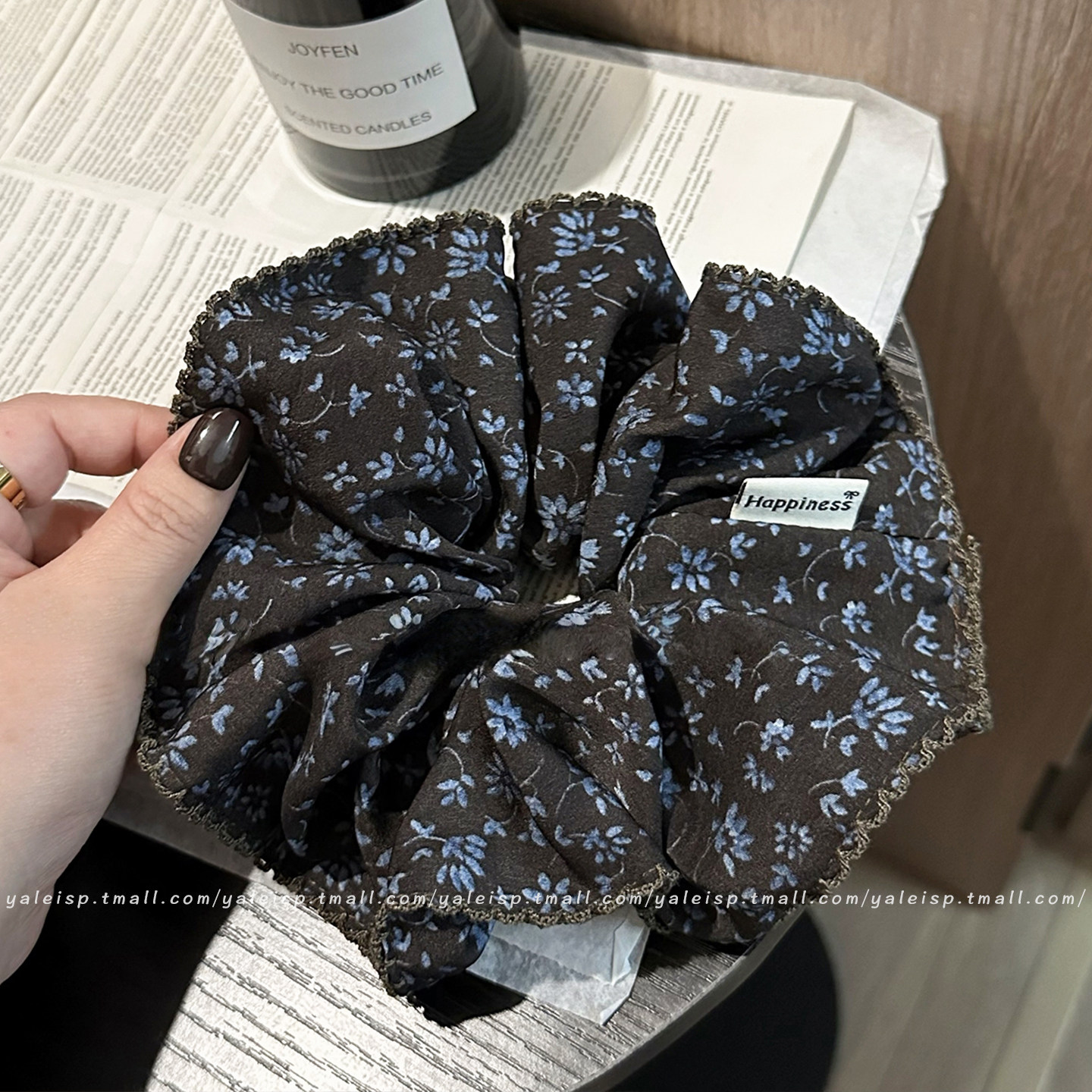 韩国碎花大肠发圈高级感大号丸子头头花复古女扎头发头绳皮筋头饰,饰品/流行首饰/时尚饰品新,发饰,淘宝优惠券,粉丝福利购,淘宝优惠卷