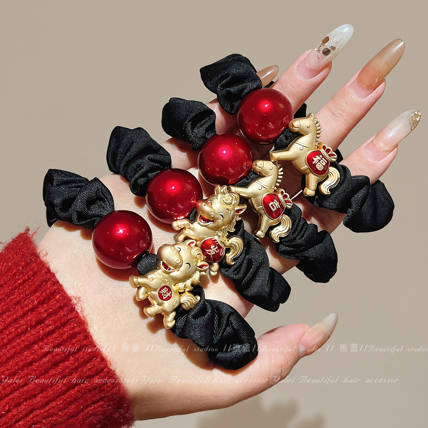 2026马年本命年发绳小肠发圈女高马尾扎头绳皮筋红色新年小马头饰,饰品/流行首饰/时尚饰品新,发饰,淘宝优惠券,粉丝福利购,淘宝优惠卷