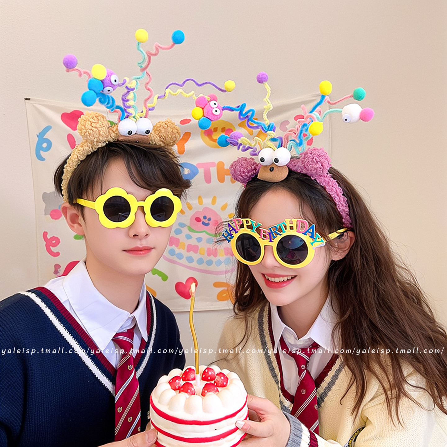 搞怪趣味生日发箍女表演道具头饰