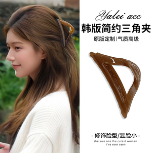 许我耀眼赵露思许妍同款 高级感后脑勺发夹鲨鱼夹子 抓夹女2025新款