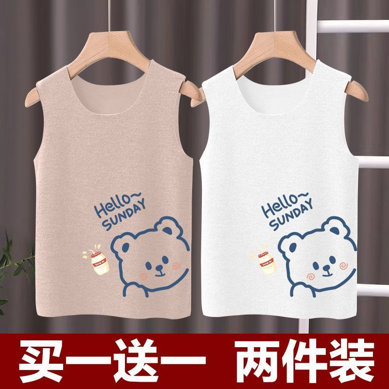 德绒发热儿童保暖背心内
