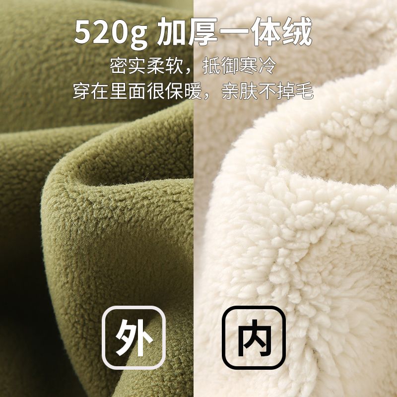 儿童加绒加厚外套保暖校