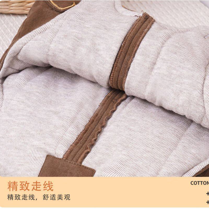 全棉宝宝冬季夹棉背带裤