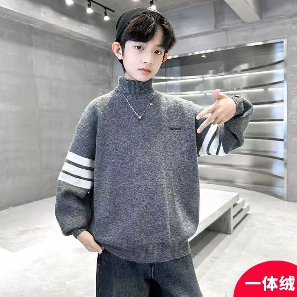 韩版毛衣加绒加厚冬季中