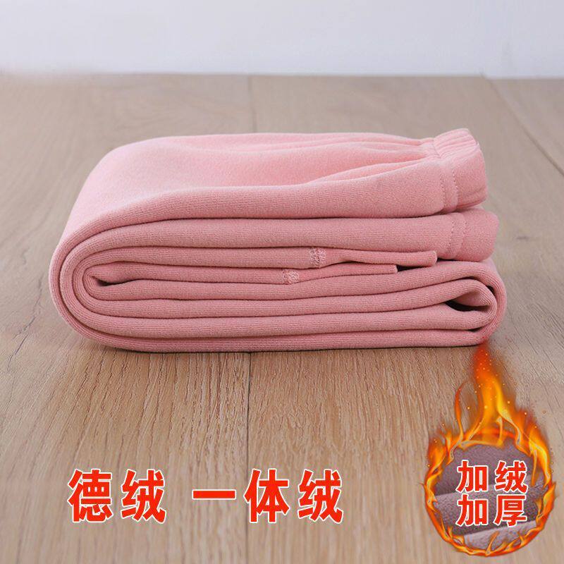 儿童加绒裤子男童女厚打