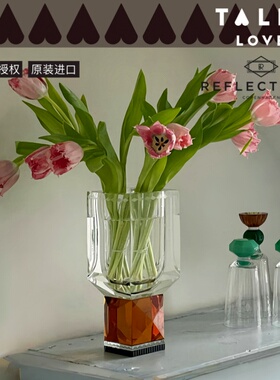 丹麦哥本哈根欧式水晶花瓶客厅