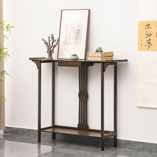 禅意门厅玄关入户案台条几端景台
