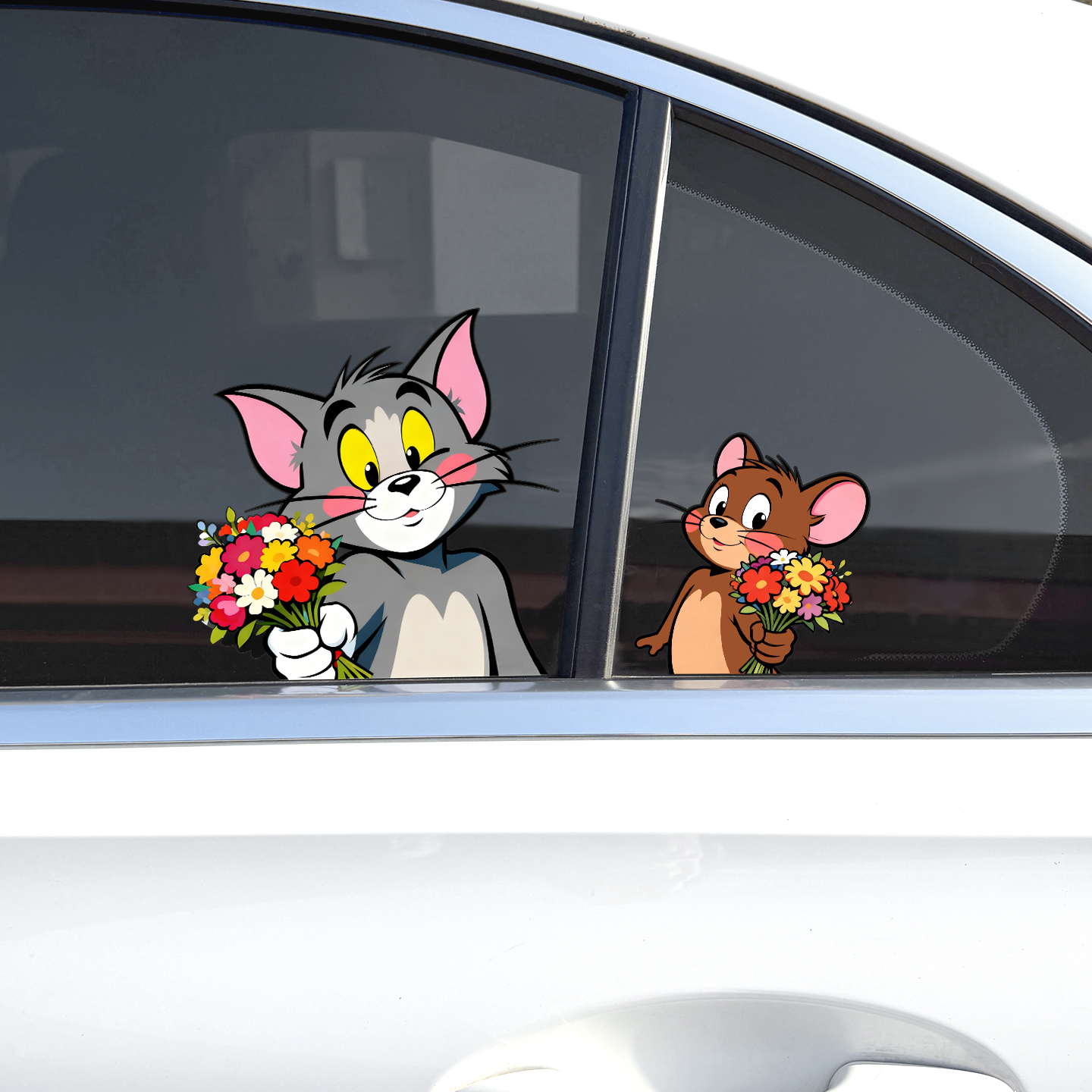 猫和老鼠电动车贴汤姆猫动漫装饰