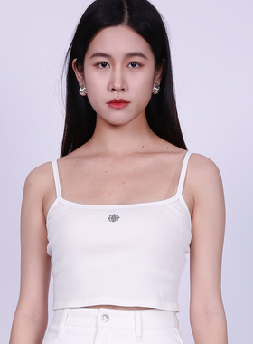 OU./欧点简约大气OU立体刺绣吊带背心简约大气1032420346
