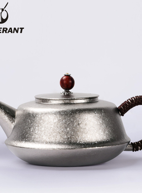 SILVERANT/银蚁纯钛茶壶户外快客杯露营便携功夫泡茶壶钛金属茶具