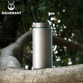 SILVERANT 银蚁纯钛水壶超轻大容量水瓶徒步露营旅行户外钛金属杯
