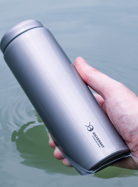 Silverant银蚁纯钛水瓶单层宽口户外运动钛水壶旅行便携车载水杯