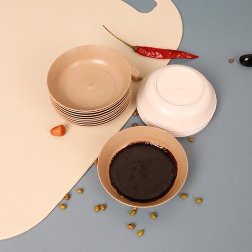 餐禾稻壳餐具加厚味碟圆形酱料碟